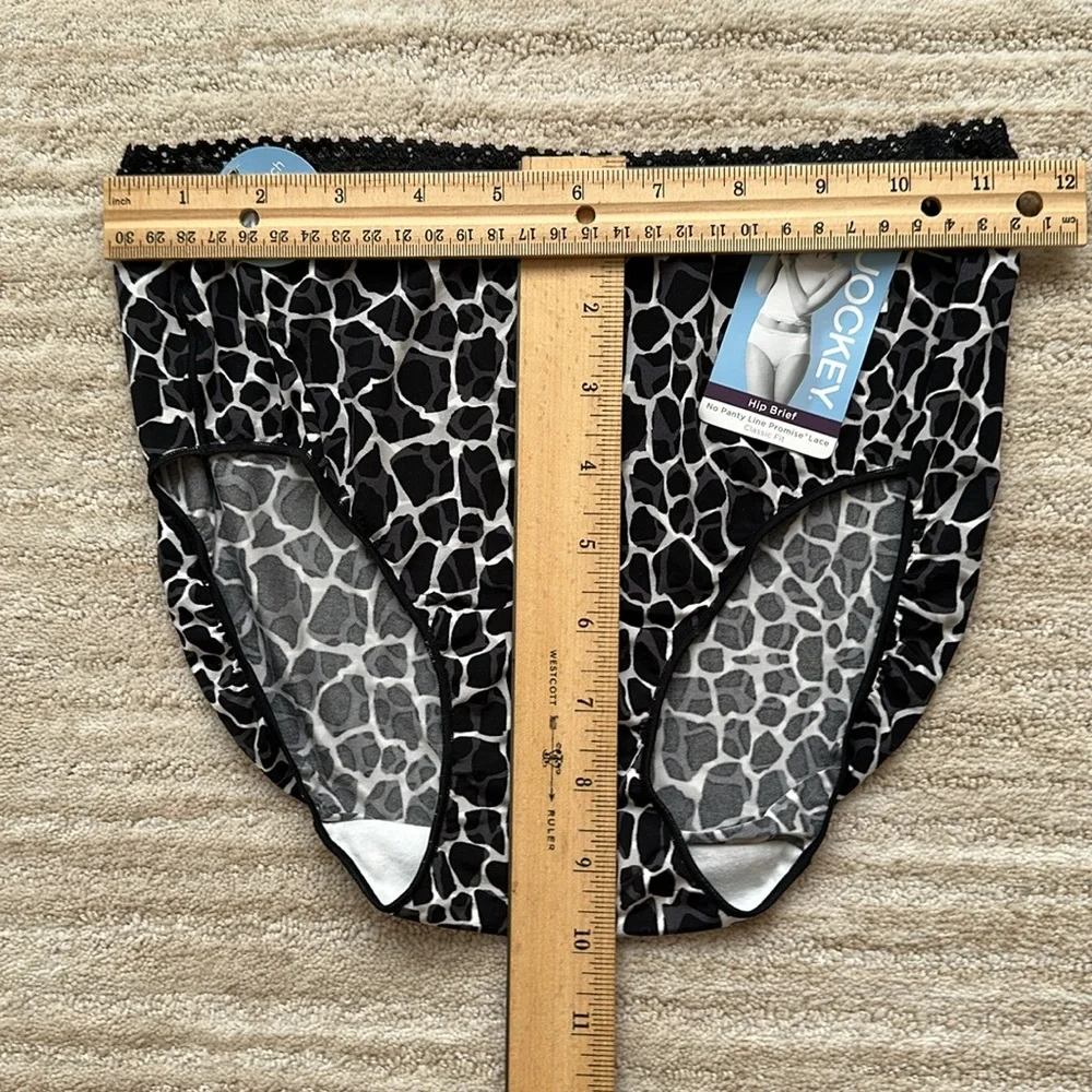 3 pairs of Jockey Panties Hip Brief, Hi-Cut, Boy Leg High-Waisted Briefs Size 6